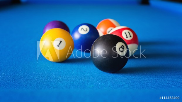 Picture of Colorful pool balls